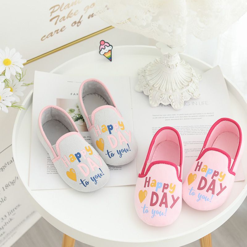 Spring & Fall K-style Anti-Slip Heel Indoor Girls' Slipper_voghion.com