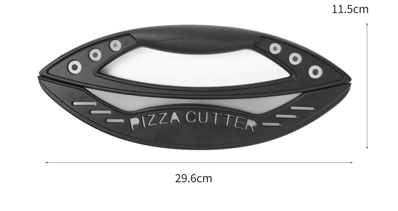 Stainless Steel Cutter Half Round Ring Pizza Herb Large Multi-Functional Slicing Knife Baking Tool_voghion.com