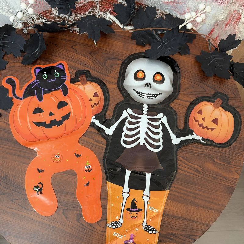 Diadema de globo de Halloween, bastón de muñeca, decoración para fiestas, globos inflables de película de aluminio para niños y adultos, accesorios para fiestas de Halloween._voghion.com