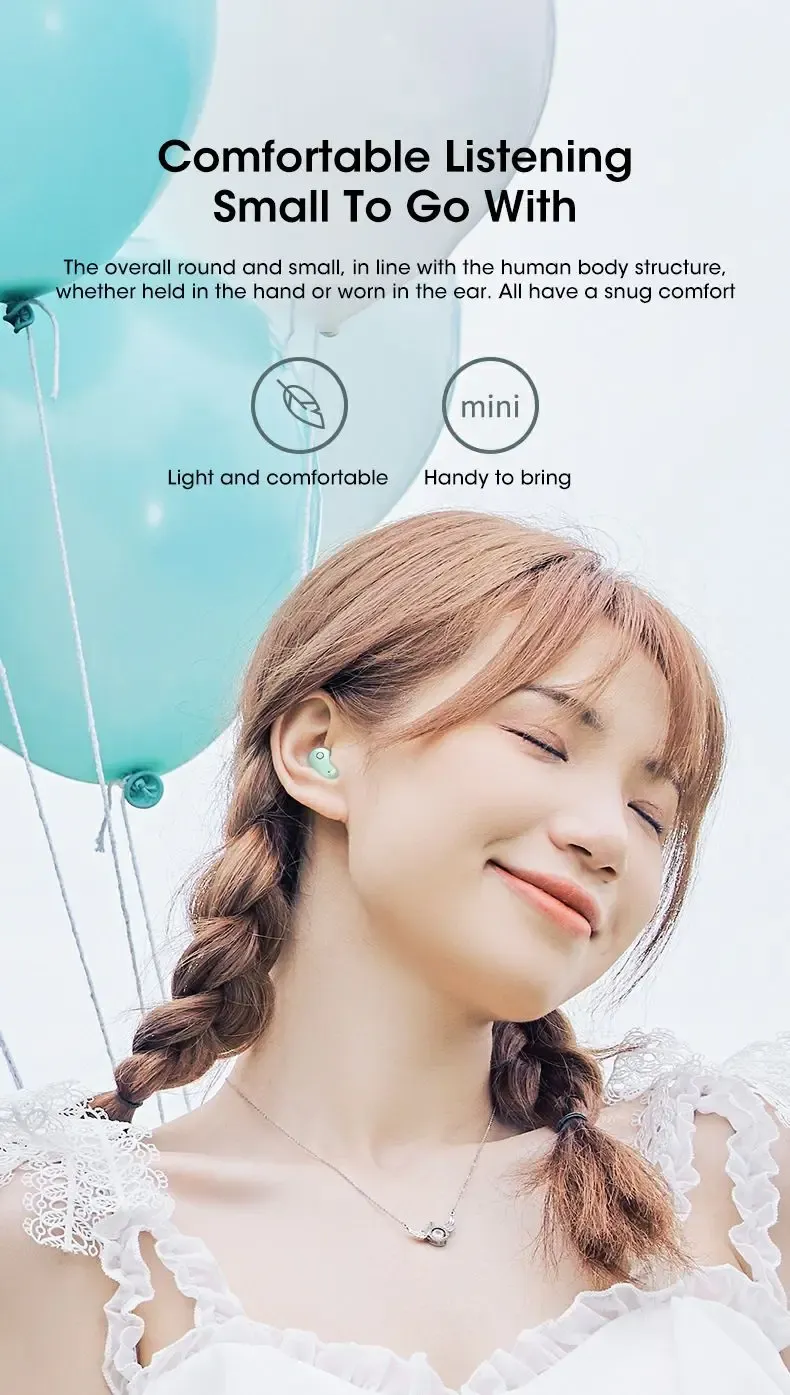 Bluetooth Wireless Earphones For IPhone Samsung TWS Earbuds True Wireless Headphone Headset Smart Noise Cancelling For Sports_voghion.com