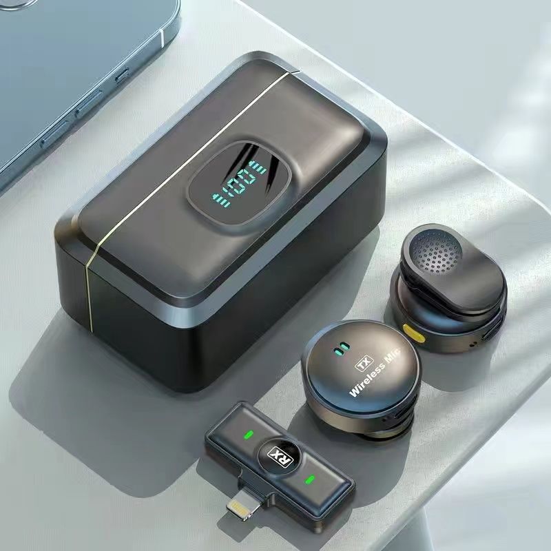 Batch New Q8 Magnetic Clip-on Microphone_voghion.com