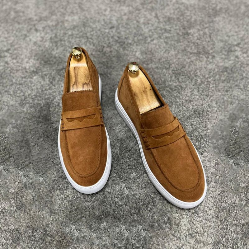 Scarpe basse da uomo comode e comode, nuove, di qualità imbattibile, stile business britannico, con punta arrotondata_voghion.com