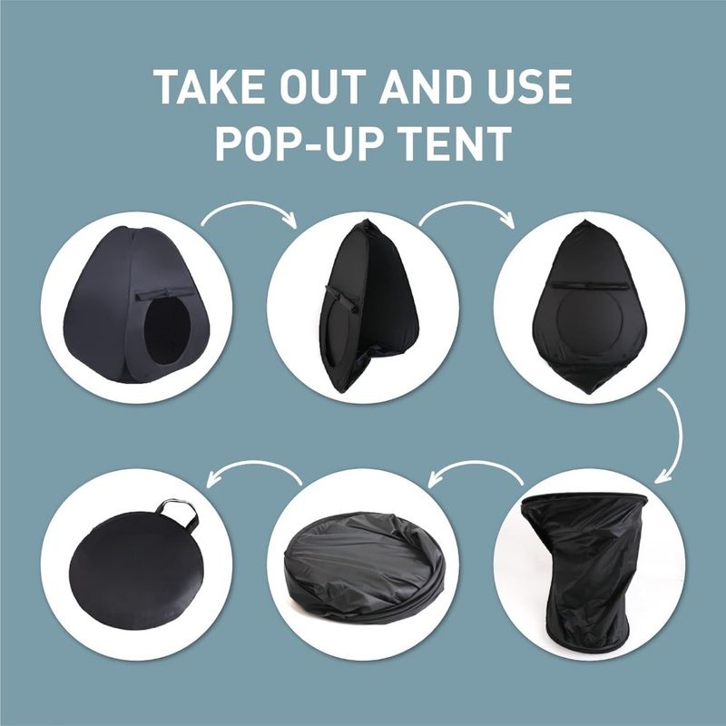 Cwsk Sensory Tent For Kids - Portable Pop-Up Calming Nest With CPC Certification, Blackout Tent For Focus & Relaxation (ADHD, Autism, SPD)_voghion.com
