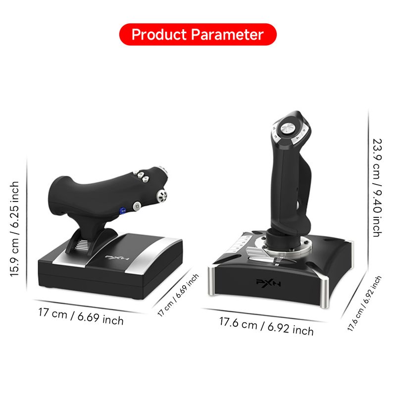 PXN 2119 PRO Simulator Gamepad Vibration For PC/Desktop PS4 Flight Joystick Game Controller_voghion.com