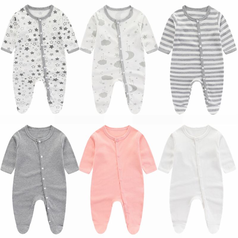 Macacão para recém-nascidos 2023, novo outono e inverno, algodão, roupas infantis, peça única, desenho animado, roupas para meninos de 0 a 9 meses_voghion.com