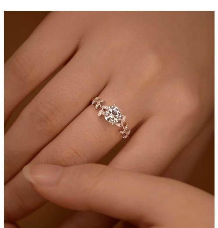 Bague de fiançailles en argent pur avec diamant Mosang Stone 1 carat pour homme_voghion.com