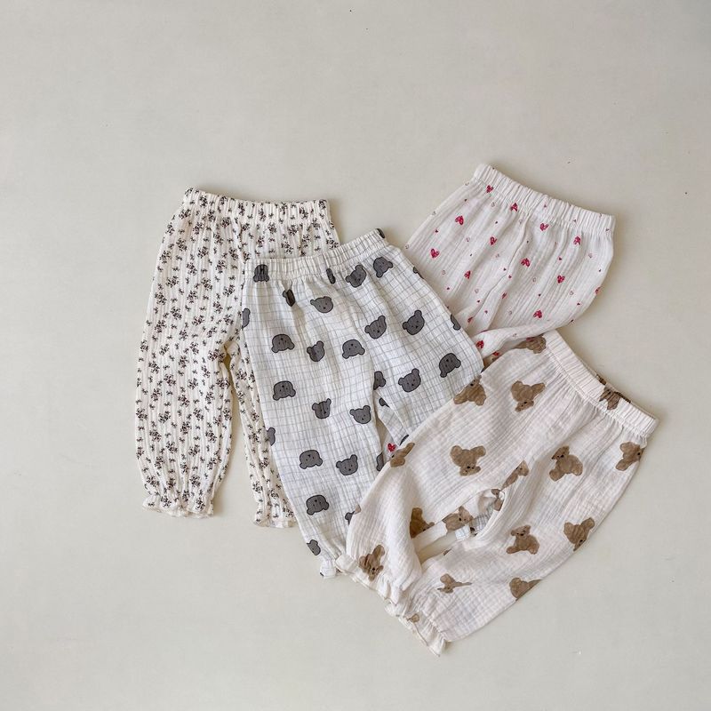 INS Koreaanse versie van trendy baby print katoenen Zou muggenwerende lente zomer zachte casual broek voor zowel jongens als_voghion.com
