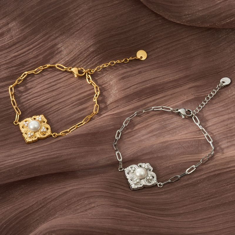 Bijoux pour femmes, collection de bracelets en perles de titane français, perles incrustées, design en acier inoxydable_voghion.com