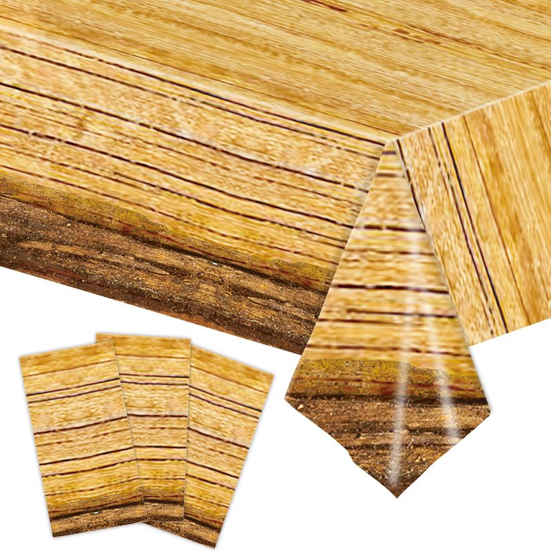 Easter Day Original Wood Grain Party Tableware Lumberjack Camping Hunting Theme Decoration Disposable Paper Plate Towel Tablecloth Set_voghion.com