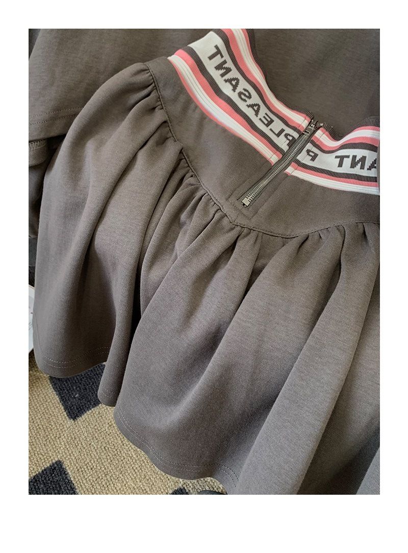 Damenbekleidung Salty Street Fashion Lässiger Sport-Stil Anzug für Damen Herbst Polokragen Top Taille Rock Zweiteiliger Anzug_voghion.com