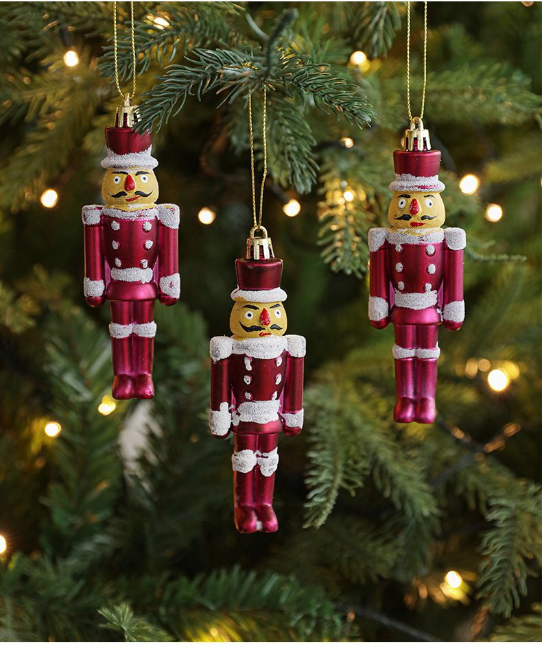 Ensemble de 18 décorations de Noël en plastique métallisé or rose – Décorations à suspendre pour sapin, couronne et décoration de table de fêtes_voghion.com