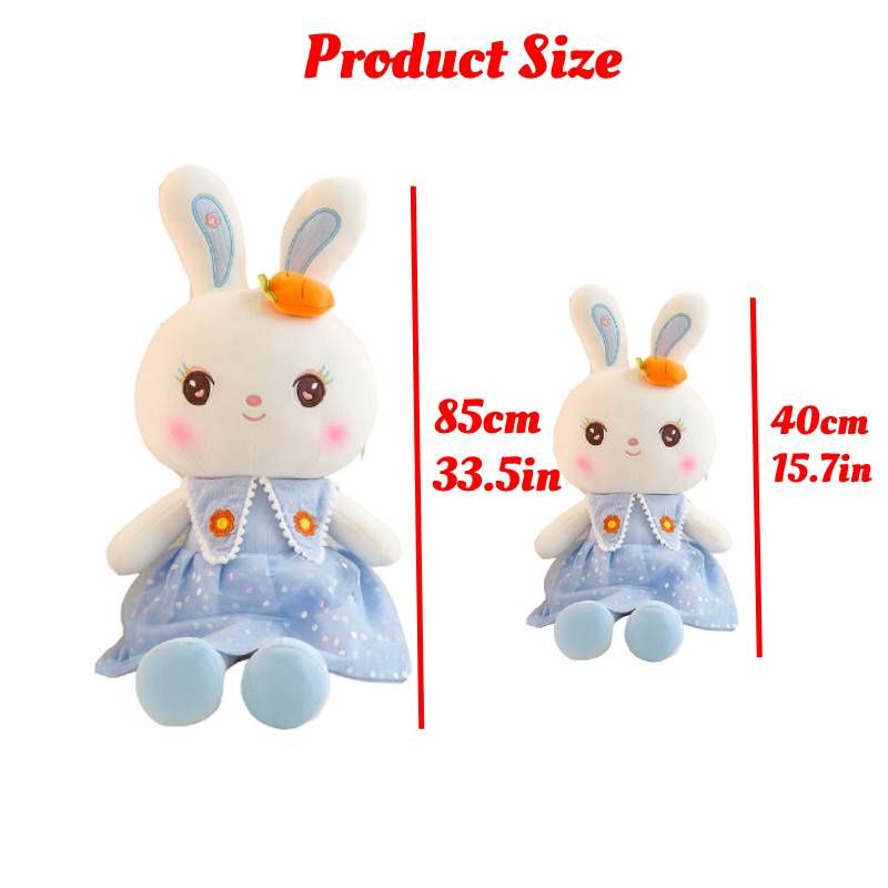 Niedliches Plüschkaninchen-Spielzeug, Stoffhasenpuppe für Mädchen_voghion.com