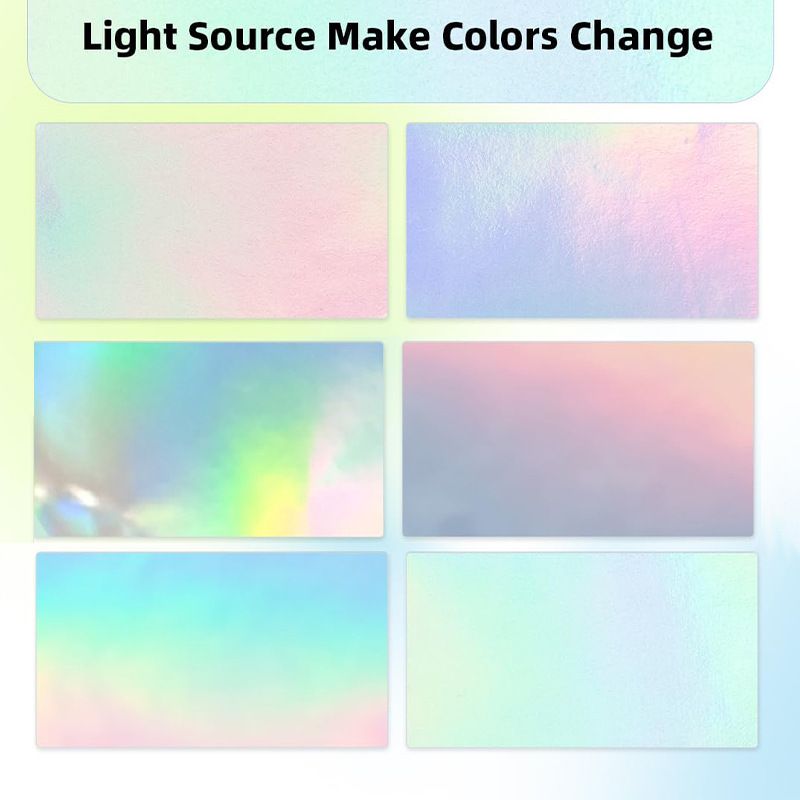 Customizable Thermal Laser Holographic Sticker Labels - Gold/Silver Reflective D30 Labels For Packaging & Branding_voghion.com