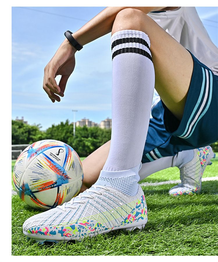 23 grenzüberschreitende Fußballschuhe Fußballschuhe Herren atmungsaktive lange und kurze Spike-Fußballschuhe Jugend-Trainingsschuhe_voghion.com