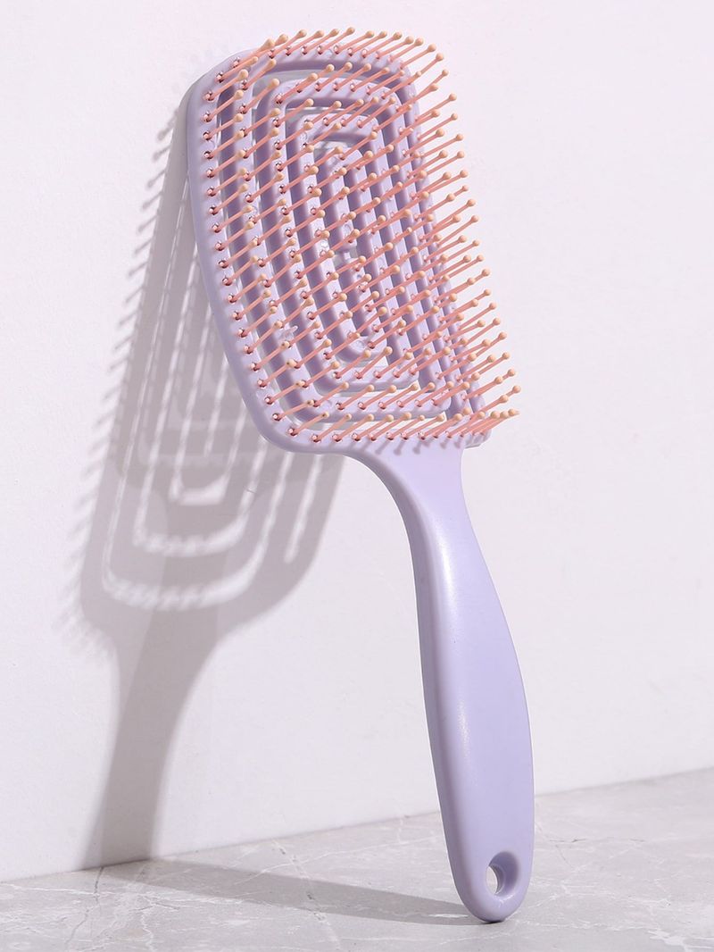 1Pcs Elastic Massage Comb Hollow Out Hair Brush Scalp Massage Combs Hair Styling Detangler Fast Blow Drying Detangling Tool_voghion.com