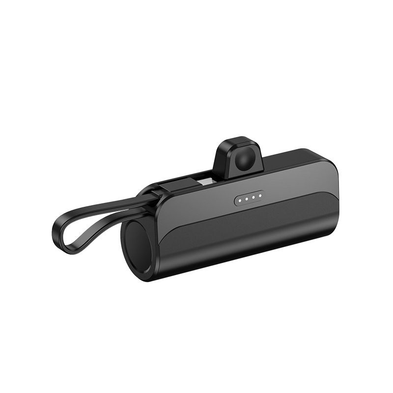 Bank Mini Compact Capsule 5000 mAh Schnellladung mit eingebautem Kabel Tragbare, maßgeschneiderte mobile Stromversorgung_voghion.com