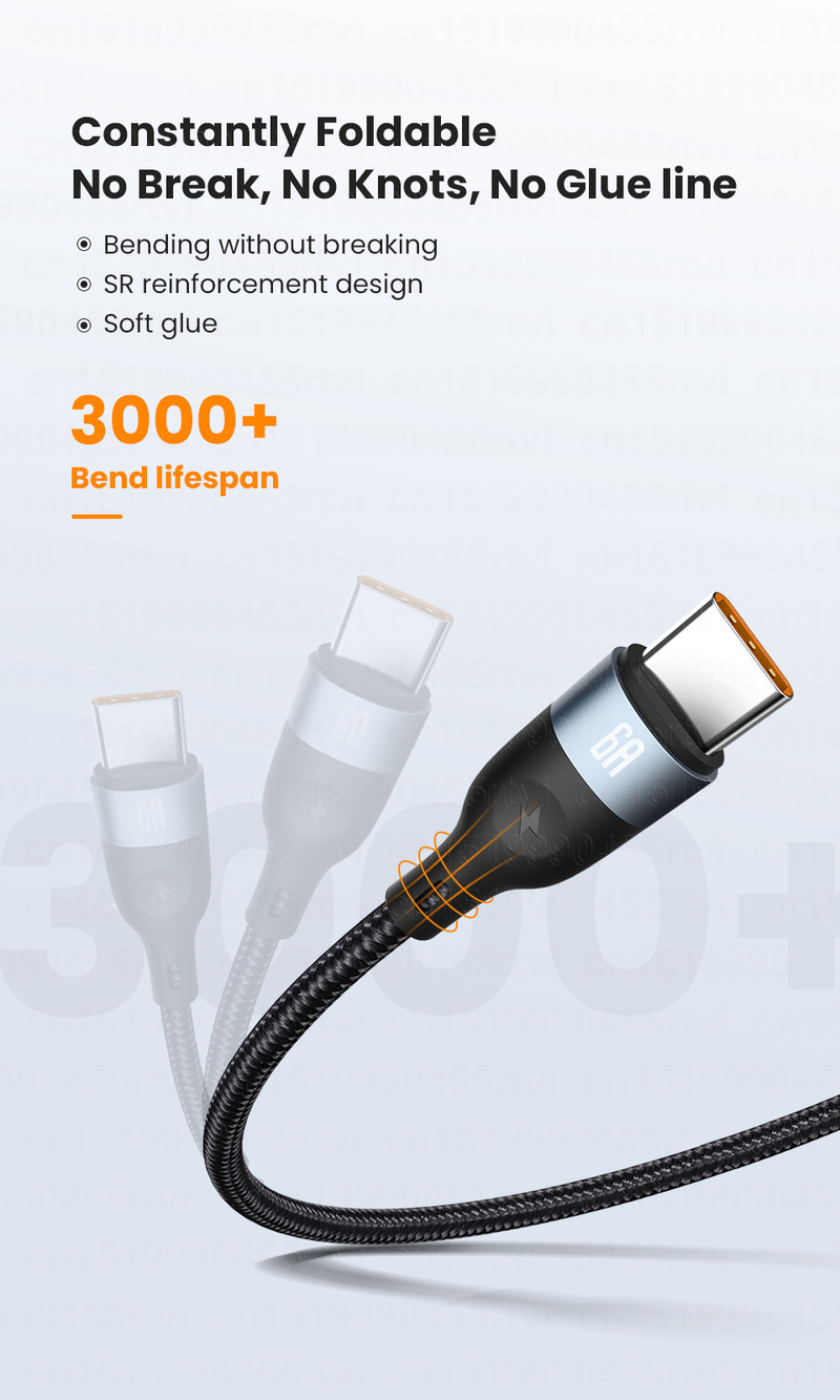 2in1 6A 66W fast charging USB cable suitable for iPhone 14 13 11 Pro Max USB A to Type C 8-pin 3-in-1 data cab_voghion.com
