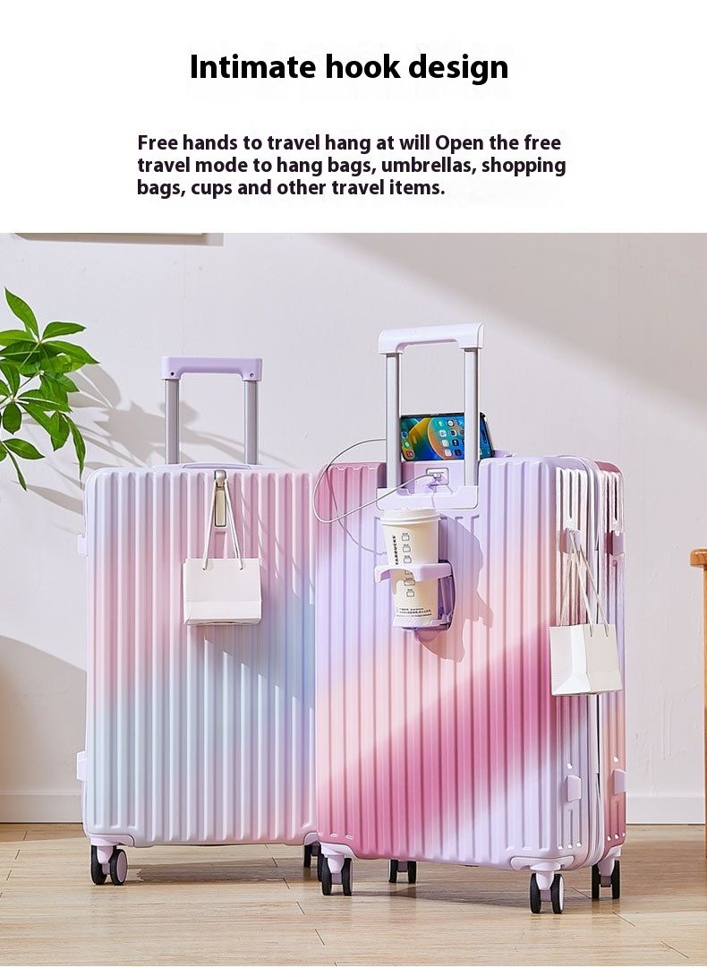 Bagagli alla moda con nuova sfumatura, aspetto femminile di alto valore, casella di password per studenti di grande capacità del carrello maschile, da viaggio_voghion.com