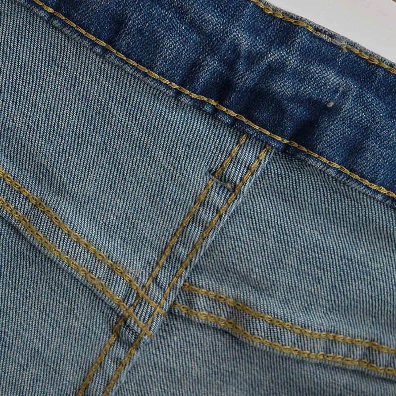 Shorts in denim americano da donna con ragazze piccanti, base stile Instagram, vita alta elastica a trapezio, glutei avvolti,_voghion.com