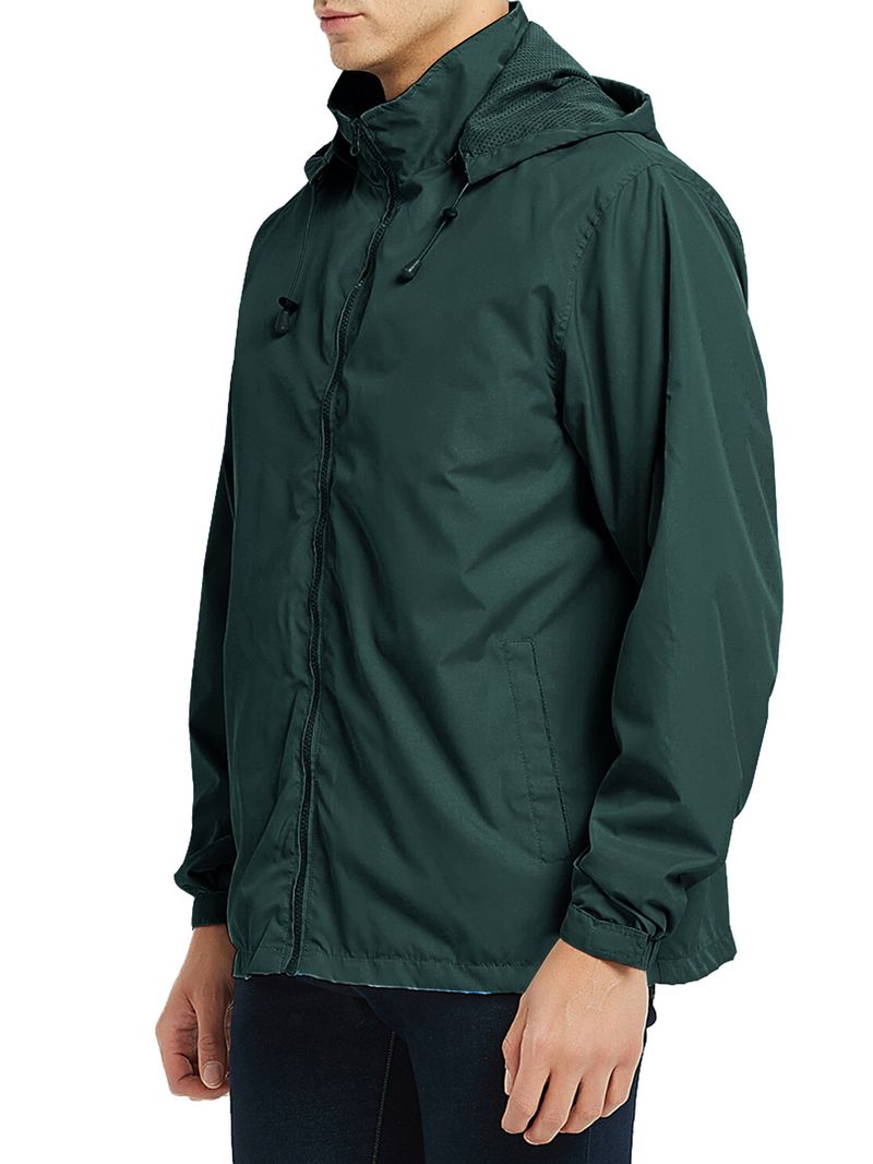 Giacca antivento impermeabile da uomo, con cappuccio, softshell, per tutte le stagioni, leggera, traspirante e antivento, per escursioni e viaggi._voghion.com