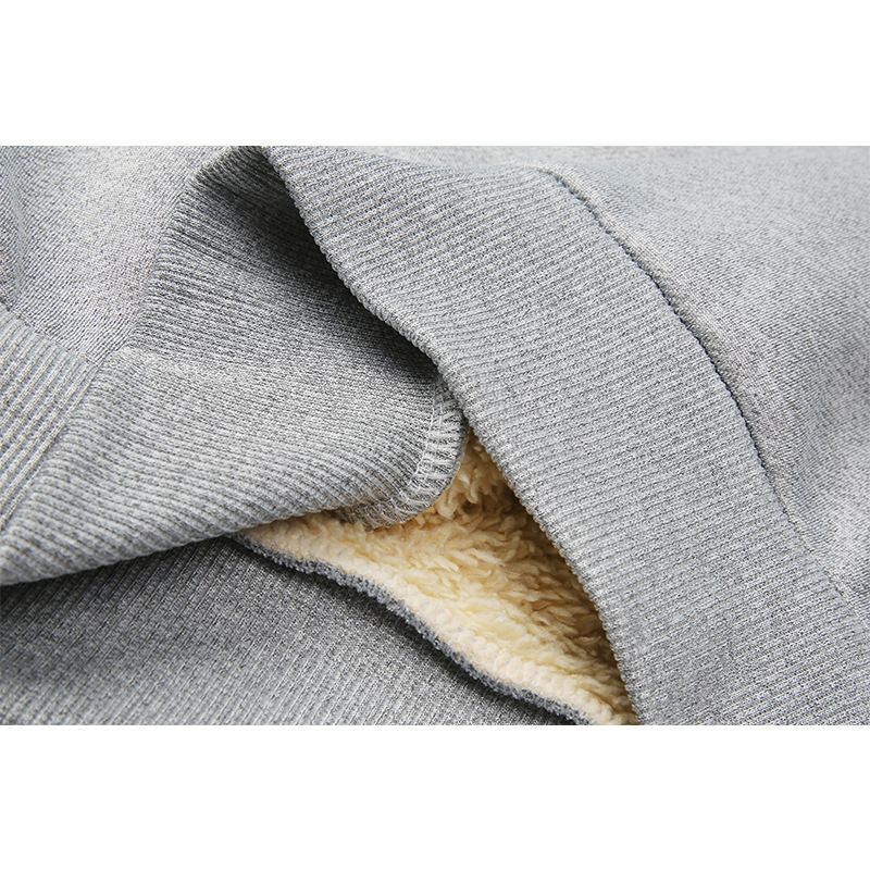 Felpa con cappuccio foderata in pile da uomo - Pullover invernale in velluto a coste caldo, vestibilità comoda, morbido e accogliente, poliestere leggero (XS-XXL)_voghion.com