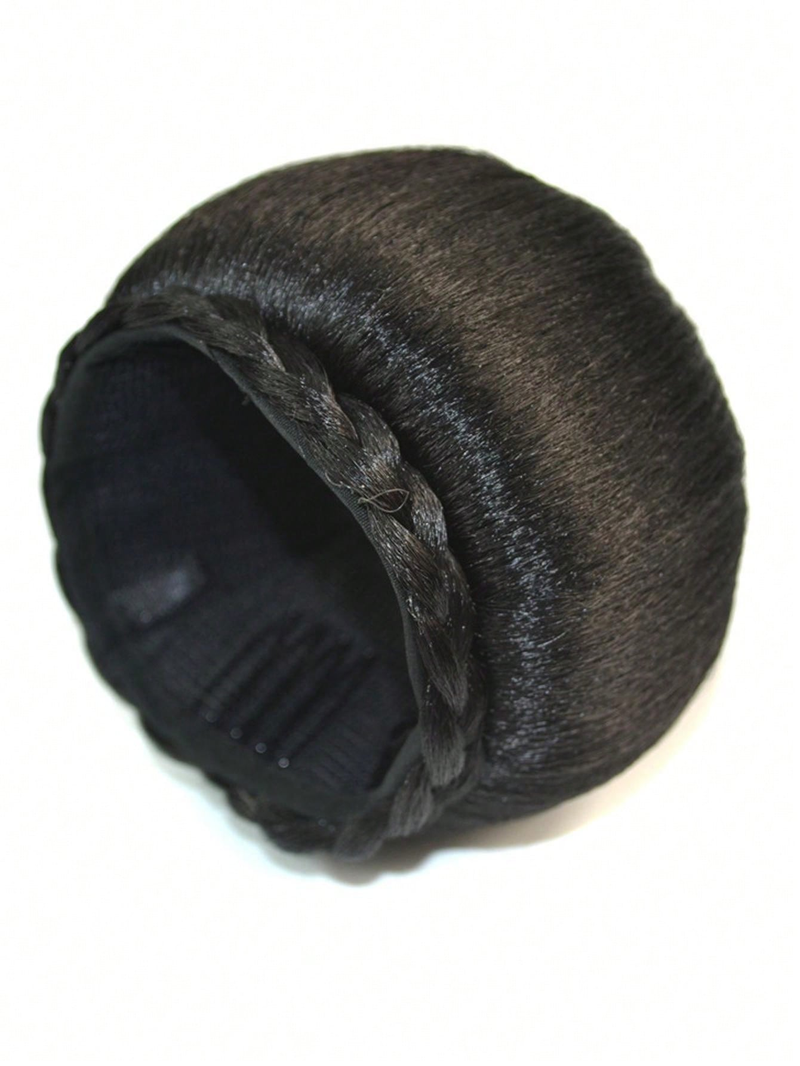 1 gab. elastīgas blondas bulciņas šignona sintētiskās donutu ruļļa šinjona karstumizturīgas matu daļas_voghion.com