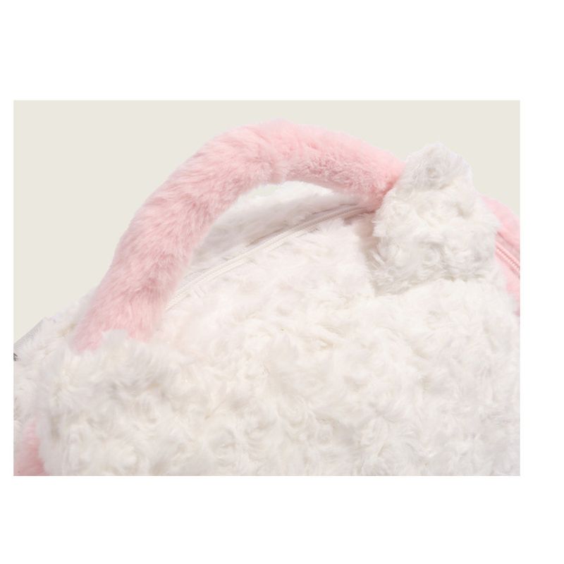 cat Plush Women's Bag 2025 New Fall And Winter Students Large-capacity Schoolbag Plush Backpack Fashion Versatile Leisure Daily_voghion.com