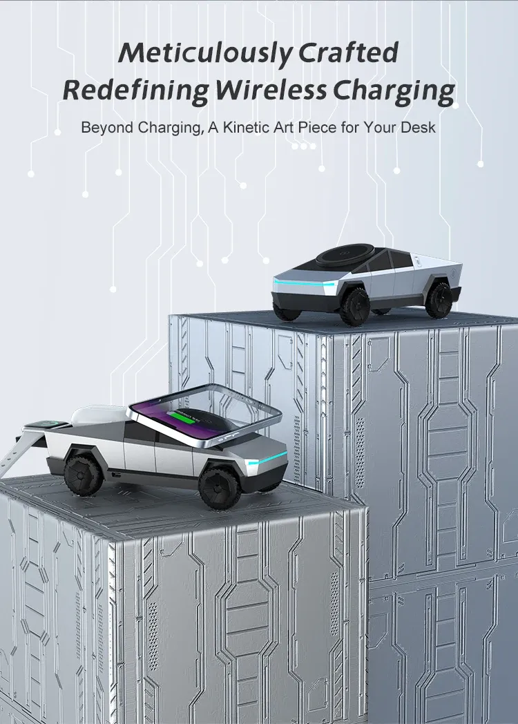 Supporto da tavolo 3 in 1 CyberDock Stazione di ricarica wireless per iPhone 16 15 14 Pro Max, AirPods, iWatch, con luce ambientale_voghion.com