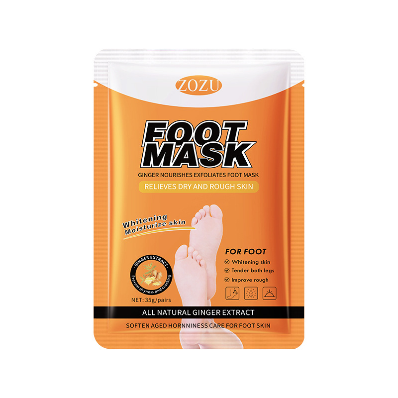 Máscara de gengibre para pés mais vendida no site europeu 35g ZOZU Máscara hidratante e rejuvenescedora para pés_voghion.com