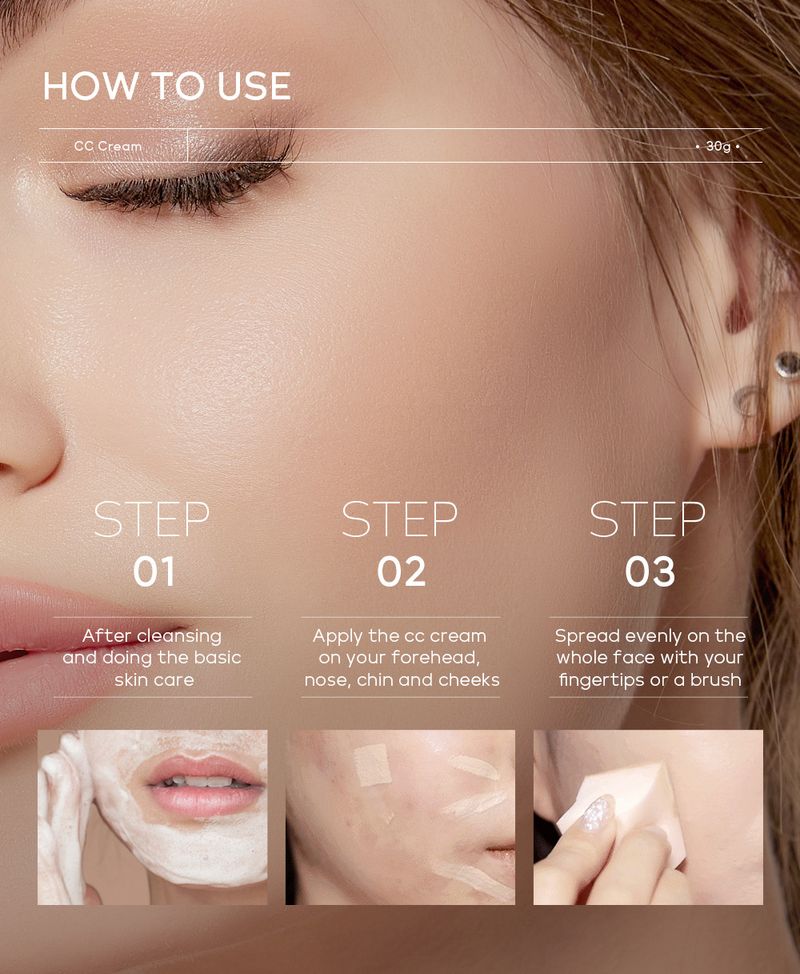 CC Cream 30ml (tube) Skin Enhancing Hydrating And Moisturizing Cosmetics Manufacturer_voghion.com