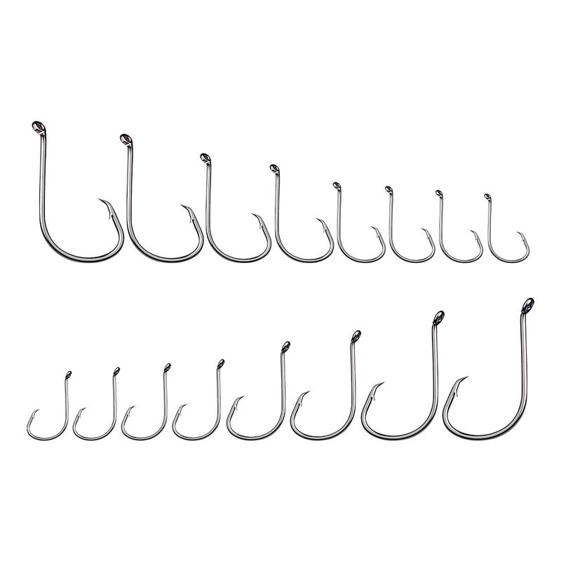 PRO BEROS Brand Fishing Gear High Carbon Steel Octopus With Barbed Fish Bulk Single Hooks 100 Pieces/Pack_voghion.com