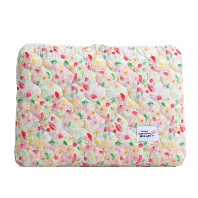 Korean INS Niche Design Heart-shaped Polka Dot Laptop Bag 14inch Notebook 11inch IPad Sleeve_voghion.com