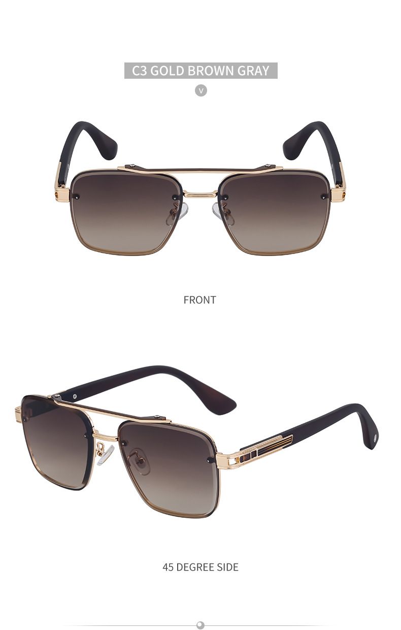 2025 Summer New European And American Cut Edge Frameless Sunglasses For Men, High-end Sunglasses For Men, Trendy Sunglasses For Men, Sunglasses_voghion.com