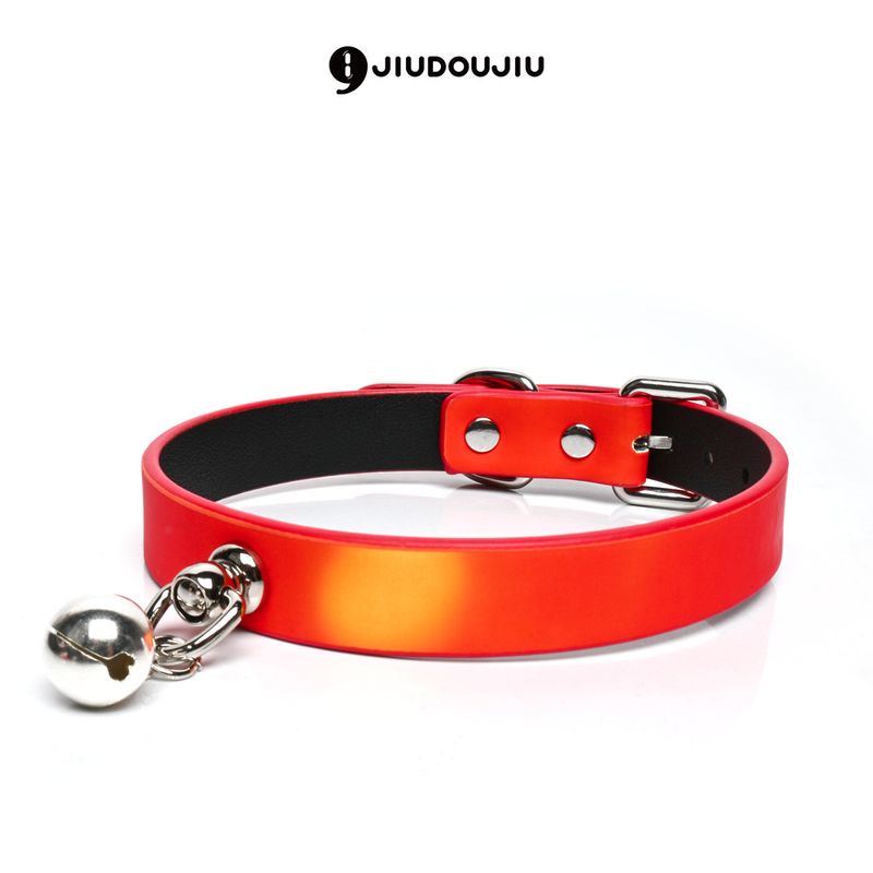 LuvBox SM Temperature Change Leather Collar For Women With Bell, Neck Harness, Bondage, Restraint, Training Tool, Male And_voghion.com