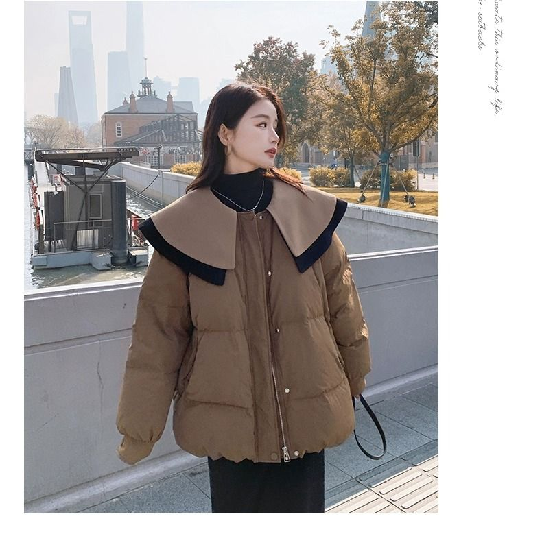 Baba gallér, kis termetű, kenyér, pehely női új télikabát, vastagított és igényes, rántott utcai jac, pamut_voghion.com