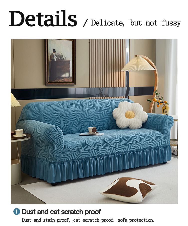 Copridivano elastico, copridivano completamente elastico per soggiorno e ufficio, design con orlo iridescente, diverse misure e colori_voghion.com