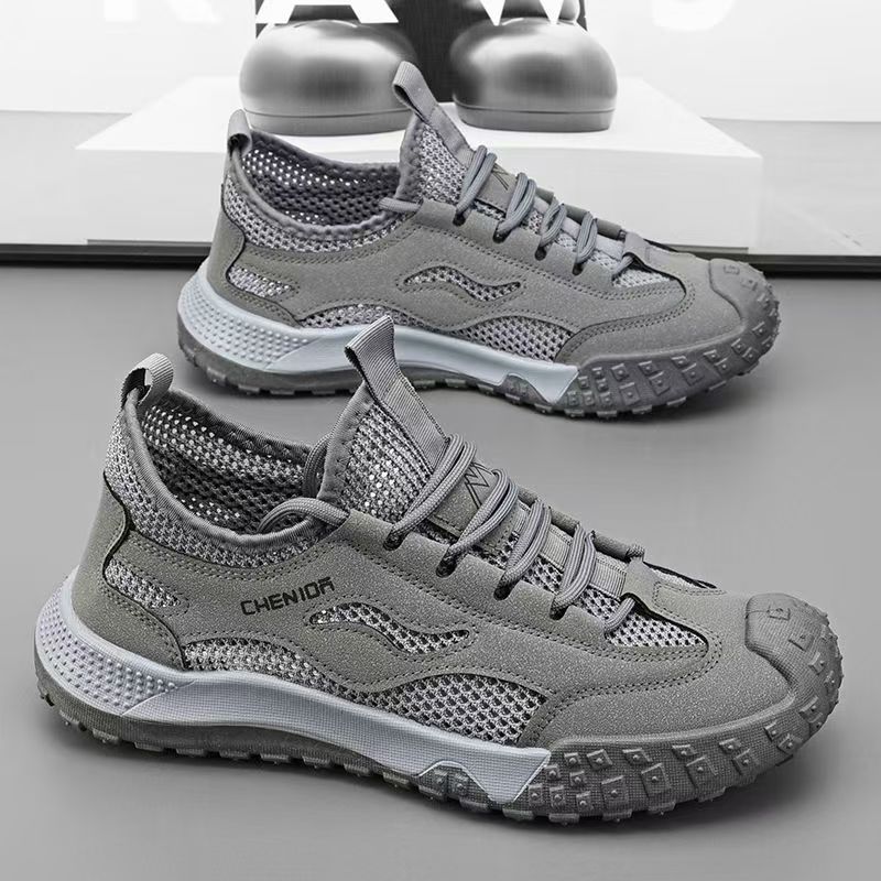 Scarpe antinfortunistiche da lavoro antiscivolo sportive da uomo, nuove, estive 2025, in mesh traspirante, sottili e casual._voghion.com