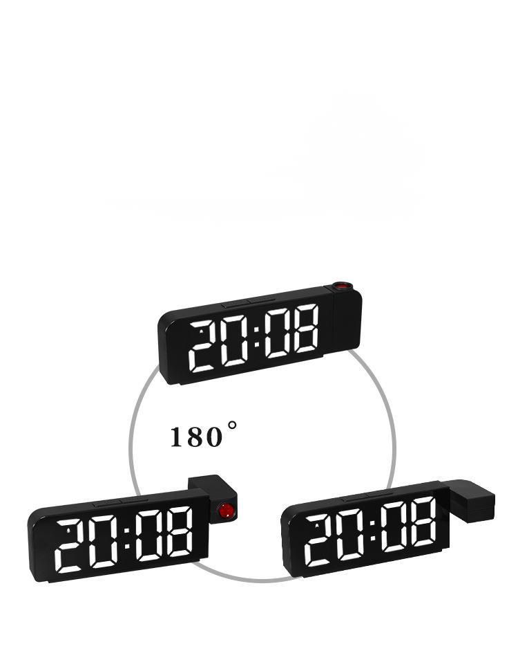 Nuova semplice sveglia digitale elettronica con display a LED con caratteri grandi e temperatura 8013_voghion.com
