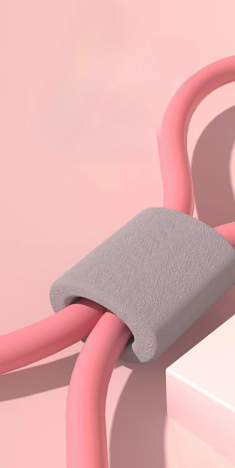 Fascia per yoga a forma di 8, corda di resistenza a forma di 8, dispositivo di stretching per la bellezza, per uso domestico, per modellare la schiena snella._voghion.com