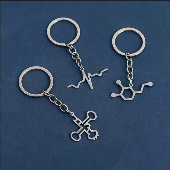 Schlüsselanhänger Dopamin Ins Anhänger Titan Stahl Pilot Mode Accessoires Geschenk_voghion.com