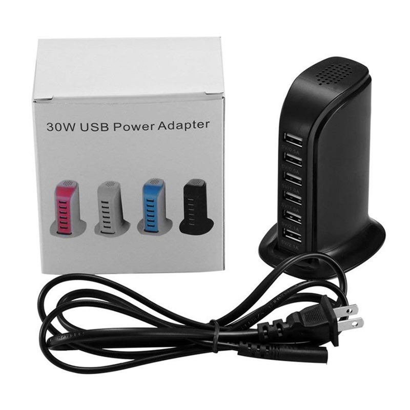 Fast Multi 6 USB Port Hub Charger Desktop Quick Charging Dock Station Home Multiple Travel Adapter Wall Socket US AU EU_voghion.com
