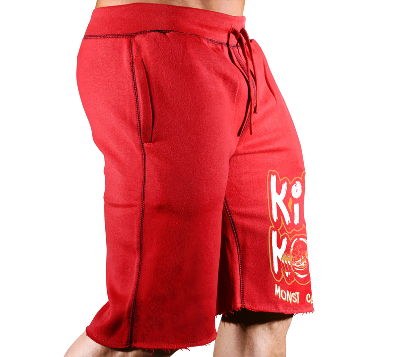 Muscle Fitness Brother - Pantalones cortos elásticos de algodón con estampado grande para hombre, deportes, correr, ocio, personalidad_voghion.com
