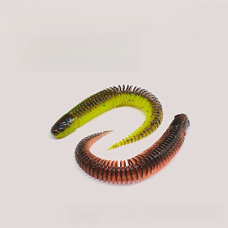 Light Dance Soft Black Pit Needle Tail Slow Sinking Mandarin Lure Fish Bait Worm Bottom Root Fishing_voghion.com