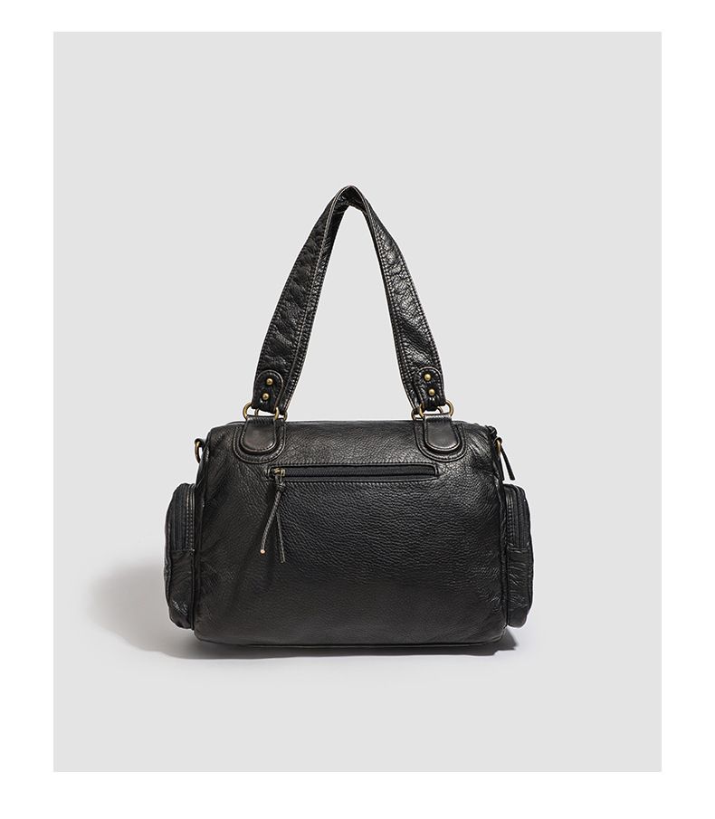 Punk Crow Soft Multi Zipper Biker Handbag 2025 Spring Summer New_voghion.com