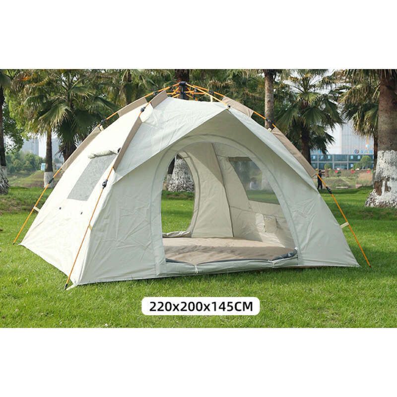 Tienda de campaña para exteriores, playa, portátil, plegable, totalmente automática, apertura rápida, para parque, camping, conjunto completo, gruesa, resistente a la lluvia_voghion.com