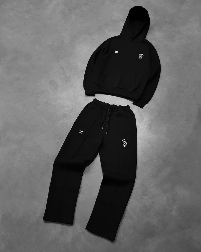 Trendiges Streetwear-Hoodie- und Jogger-Set mit Reißverschluss-Design für Männer und Frauen | Lässiges Pullover-Sweatshirt und Lounge-Hose_voghion.com