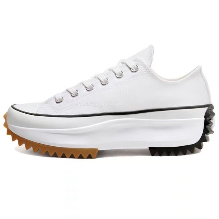 New Men's White Shoes Thick Soled Shoes Women's Thick Soled Height Increasing Shoes Casual Shoes Canvas Shoes_voghion.com