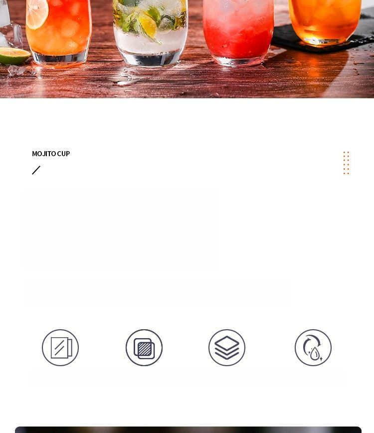 Mojito Cocktail Highball Longdrink Collins Saft Tasse Wein Mixglas_voghion.com