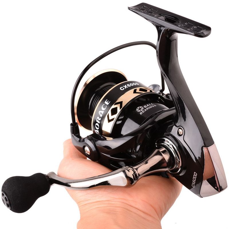 Canna da pesca con lenza rotante in metallo, ancora, mulinello da lancio lungo, attrezzatura da pesca_voghion.com