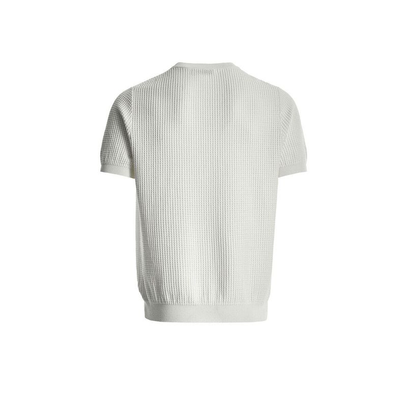 Herrenbekleidung Herren Retro Waffelstruktur Schulter Fitness Gestricktes Kurzarm-T-Shirt Casual_voghion.com